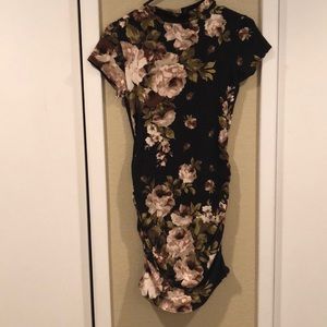 Black floral dress
